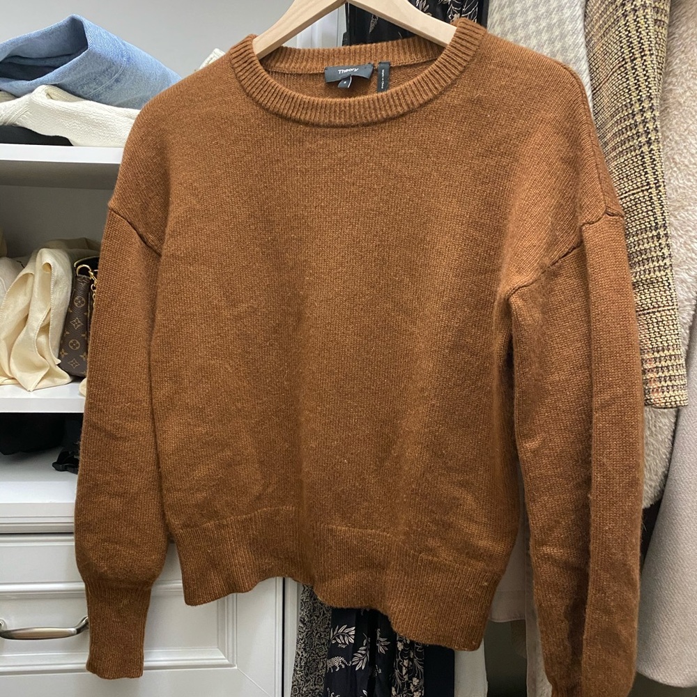 Theory 100% Cashmere Sweater Brown S
